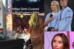 宣示主權(quán)福登看拳擊比賽時被成人女星搭訕，妻子趕忙伸手阻止