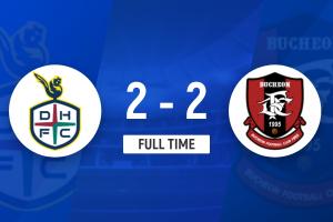 K聯(lián)賽：徐真秀絕平，大田市民2-2富川FC